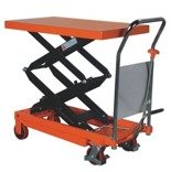 Wózek paletowy stołowy (udźwig: 350 kg, wymiary platformy: 910x500 mm, wysokość podnoszenia min/max: 355-1300 mm) 00546097
