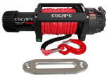 Wyciągarka Escape EVO 12500 lbs [5670 kg] IP68 z liną syntetyczną 12V (lina: 10 mm czerwona dyneema 28m 10400kg +hak) 81877750