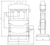 Warsztatowa prasa hydrauliczna Metallkraft (moc: 160 T, silnik: 1,5kW 400V) 32269386